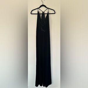 Jenny Yoo Sullivan Bridesmaid Dress Black Velvet Size 8